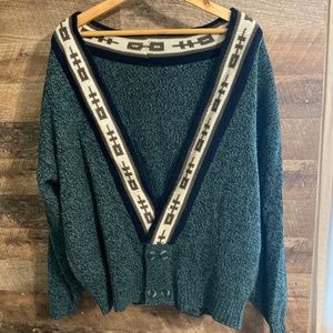 Retro Sweater Cardigan